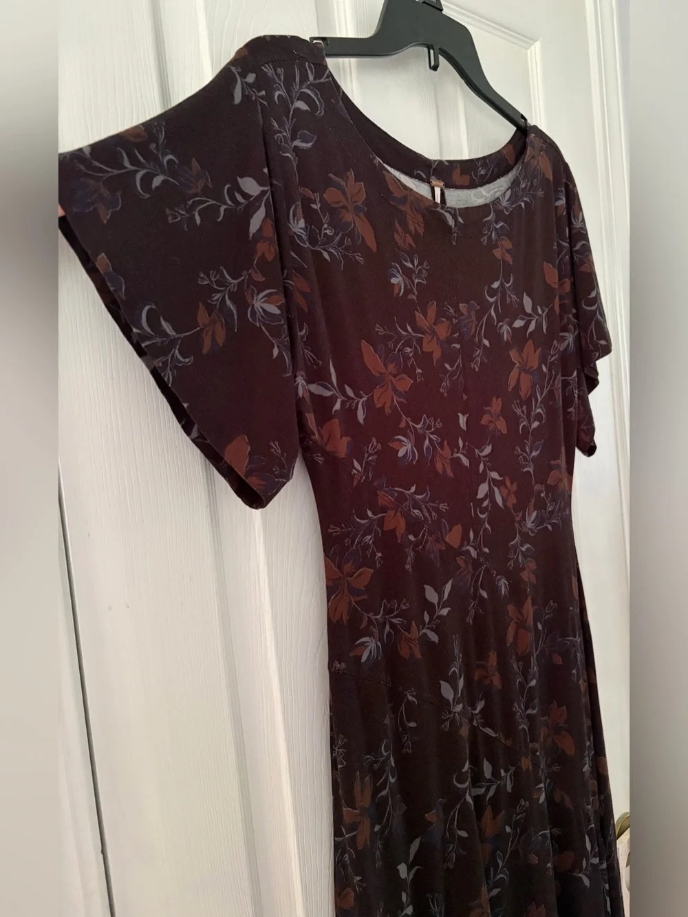 Free People Black Floral Dress